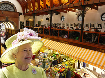 Queen Elizabeth Visits The English Market in Cork