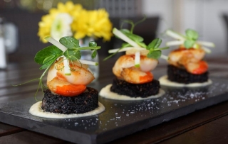 Blue Haven Hotel Kinsale scallops and black pudding