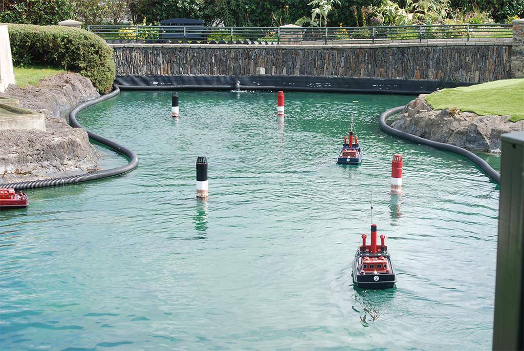 Model Railway Village - remote control boats